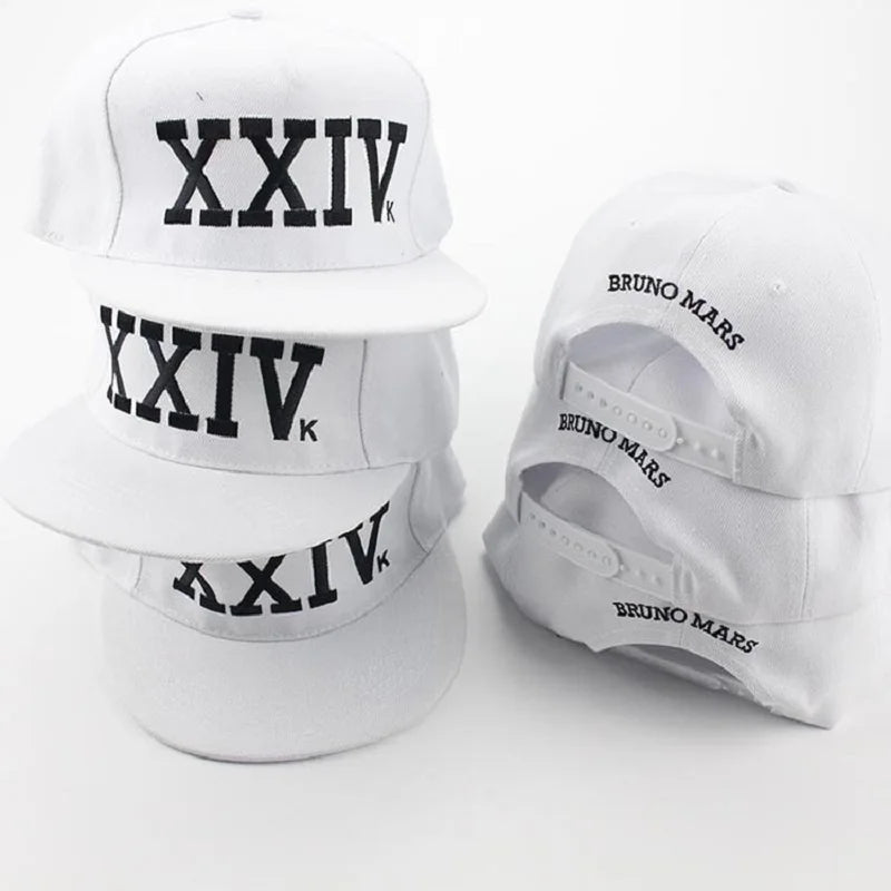 Gorra de béisbol unisex Bruno Mars 24k Magic Gorras K-POP de algodón, gorra de rapero XXIV, sombrero de papá, gorras de Hip Hop Snapback para el sol 2021