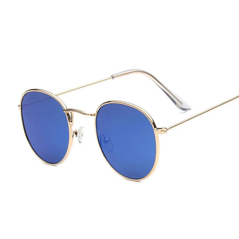 Small round metal sunglasses, women's vintage classic travel brand sunglasses, women's fashion retro sunglasses