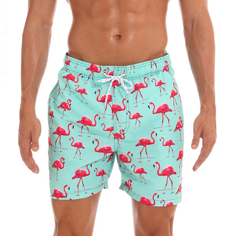 DATIFER été hommes plage impression Shorts maillots de surf Fitness entraînement troncs vêtements de sport pour hommes avec poches pantalons