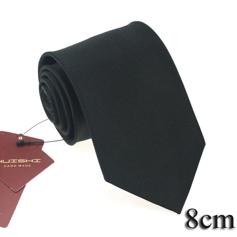 HUISHI Dark Blue Document Necktie for Men, 8 Styles, 8cm, 6cm, Waterproof, Jacquard, 03/Wear, Craings.com, Wedding Party