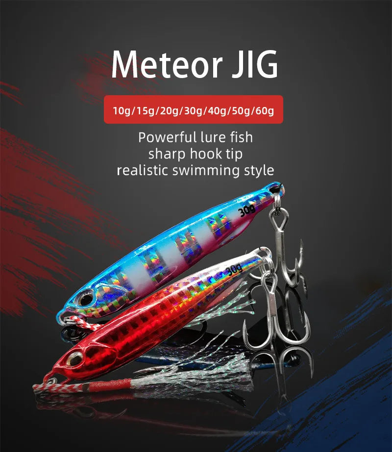 Leurre de Pêche Artificiel Japonais 10 à 50g — Appat Casting Bar & Poissons de Mer