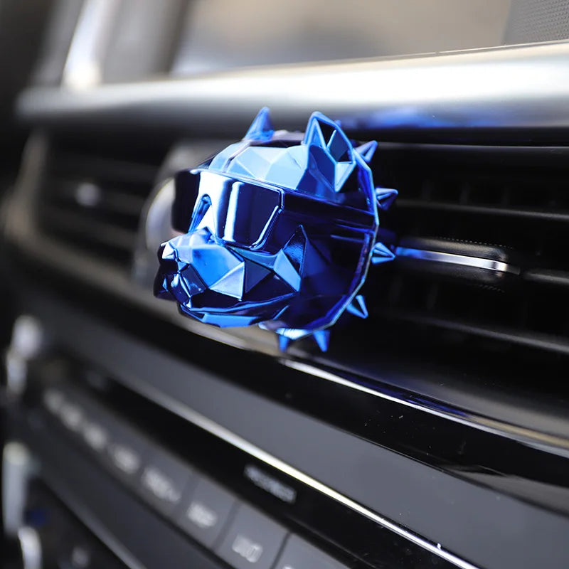 Sin perfume Bulldog ambientador de coche ambientador de coche decoración Auto Geur Clip bulldog perfume Perfume Coche difusor de coche