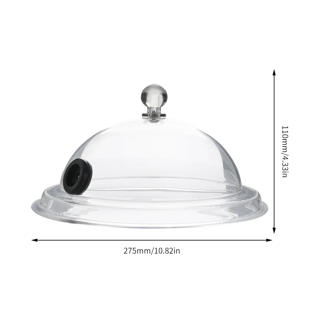 Hotte à fumée de Cuisine moléculaire, couvercle de qualité alimentaire, couvercle en dôme pour pistolet à fumeur, accessoire infuseur de fumée, gâteau, Steak, plat de Cuisine
