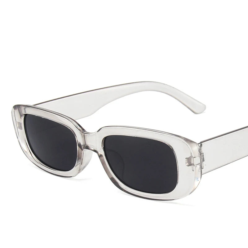 Lunettes de soleil carrées rétro vintage — petites, rectangulaires, voyage, femme