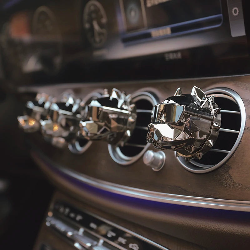 Sin perfume Bulldog ambientador de coche ambientador de coche decoración Auto Geur Clip bulldog perfume Perfume Coche difusor de coche