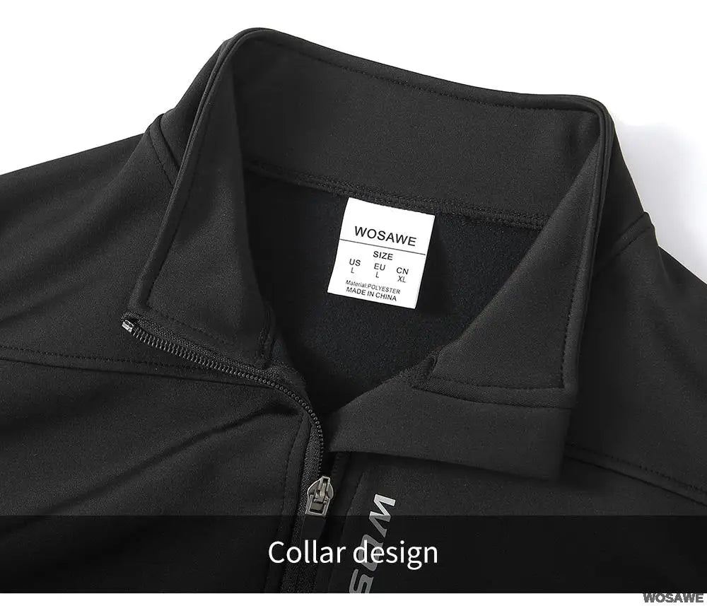 WOSAWE Chaleco térmico polar de invierno para hombre, chaqueta de ciclismo sin mangas, ropa de ciclismo para otoño, chaleco cálido sin bolsillos