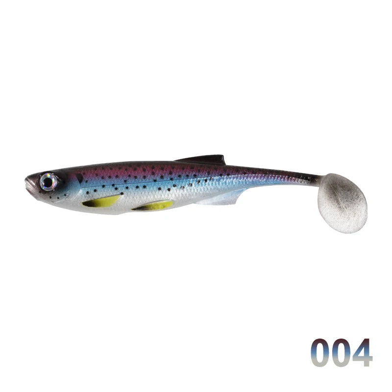 D1 - Lote de cebos blandos de silicona para pesca, pack de señuelos para atrapar peces como lubinas, lucios y percas, material para pescar, 75mm/100mm, 5 piezas por lote, 2020