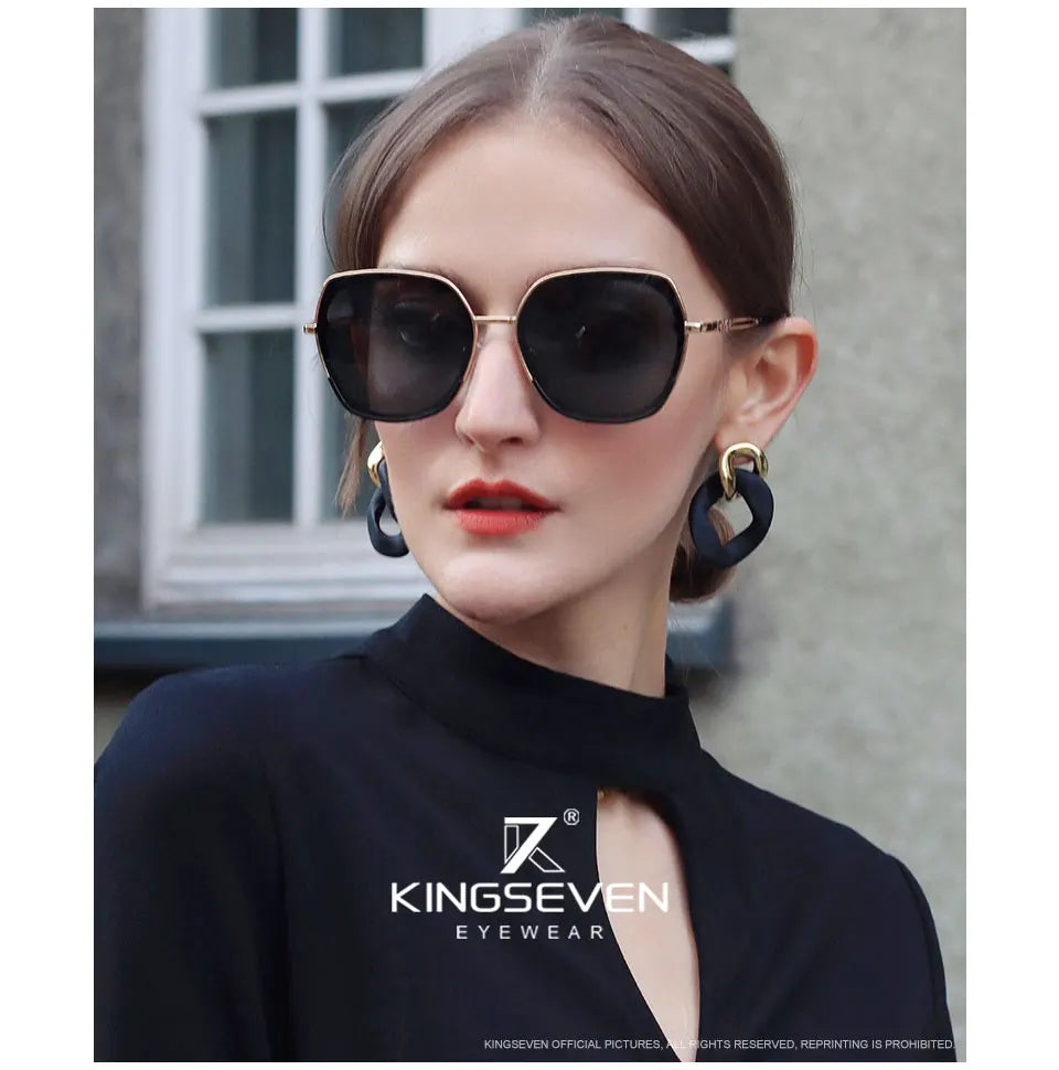 Lunettes de soleil femme style jeune polarisées dégradées — design élégant