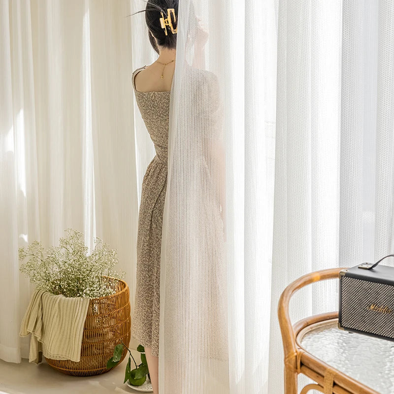 Rideaux en tulle blanc transparent pour fenêtre, rideaux en voile de style moderne pour salon, chambre à coucher, cuisine, sur mesure