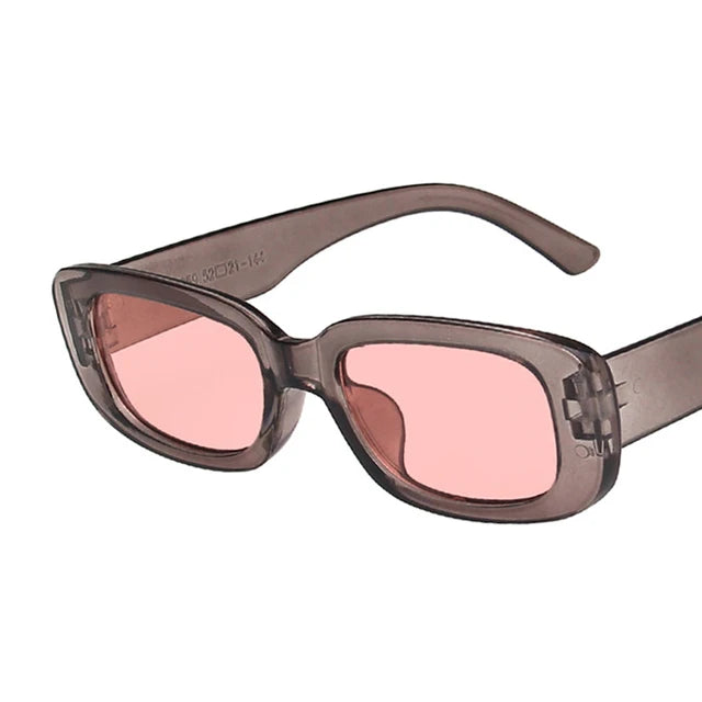 Lunettes de soleil carrées rétro vintage — petites, rectangulaires, voyage, femme