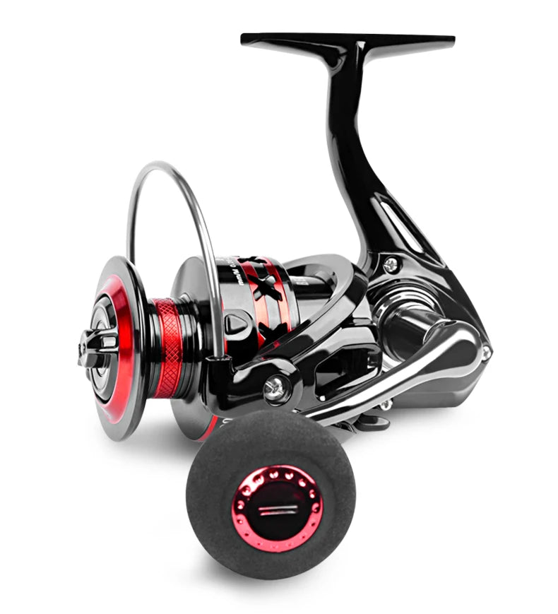 DEUKIO moulinet de pêche 2000-7000 traînée maximale 12KG moulinets de filature bobine en métal carretilhas de pesca moulinet pour accessoires de pêche pêche