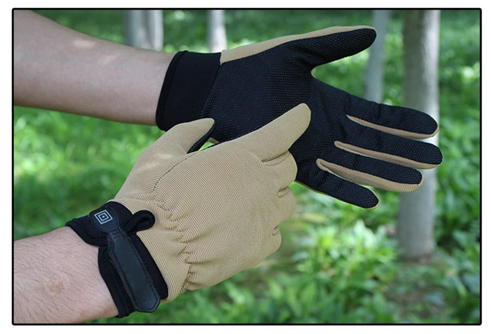 Gants de pêche d'été respirants, gants d'équitation en plein air pour hommes et femmes, légers, antidérapants, doigt complet, sans doigts
