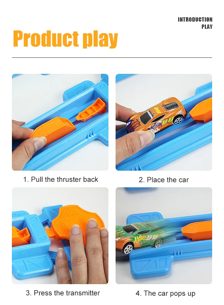 Cascadeur vitesse Double voiture roues modèle jouets pour enfants piste de course bricolage assemblé Rail Kits éducatif interactif garçon enfants jouet