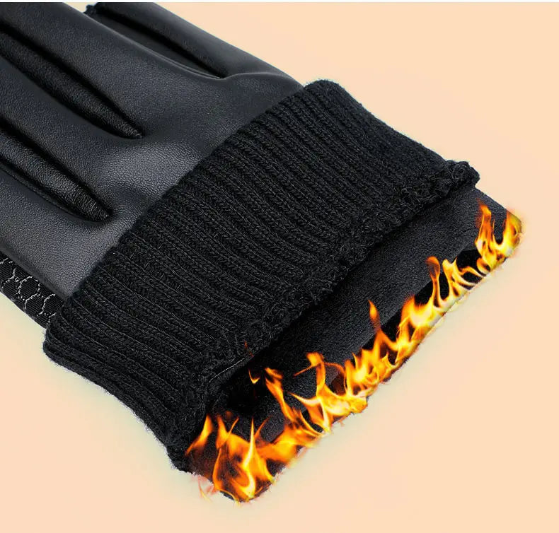 Gants pour hommes automne cyclisme hiver deux doigts velours chaud antidérapant mâle imperméable sport écran tactile randonnée gants de pêche