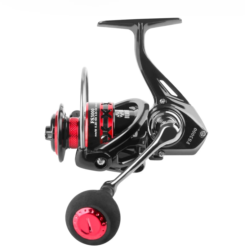DEUKIO moulinet de pêche 2000-7000 traînée maximale 12KG moulinets de filature bobine en métal carretilhas de pesca moulinet pour accessoires de pêche pêche