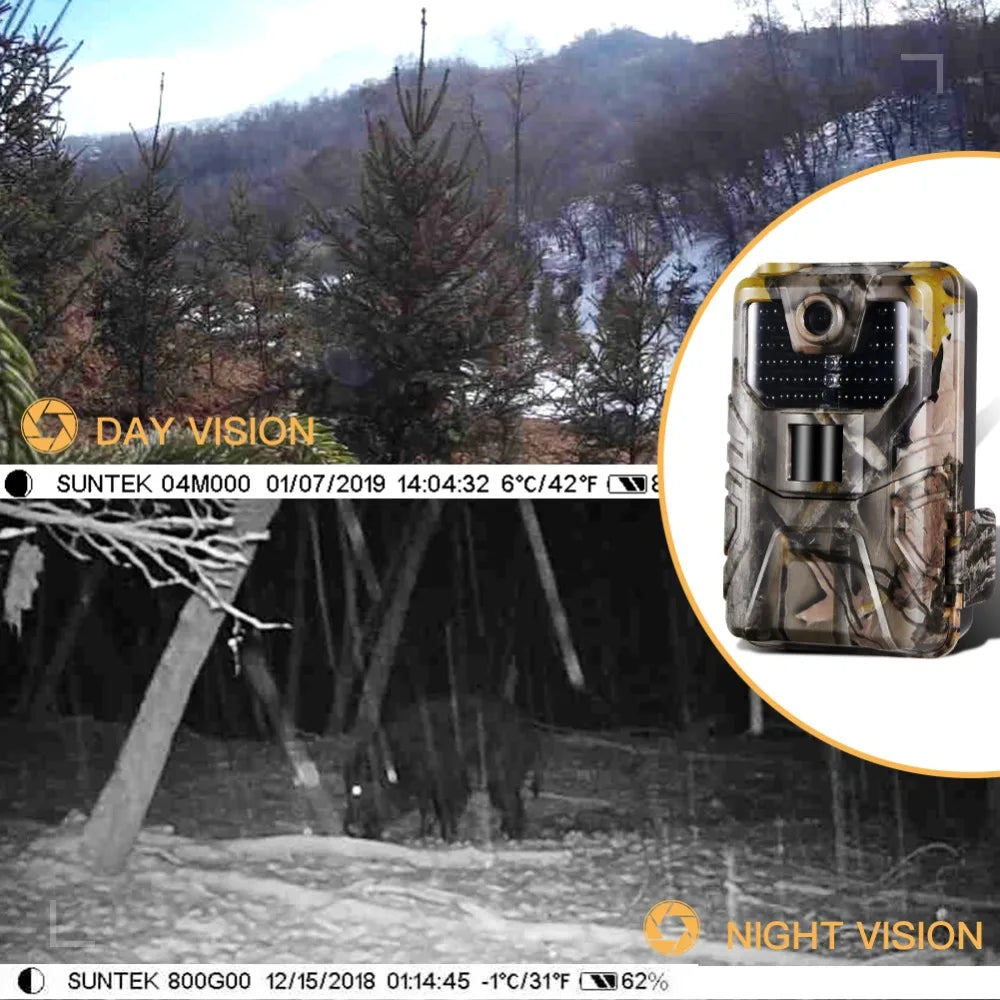 Caméra de suivi des sentiers en direct WIFI 4K 30MP APP contrôle Bluetooth caméras de chasse Vision nocturne WIFI900PRO Surveillance de la faune