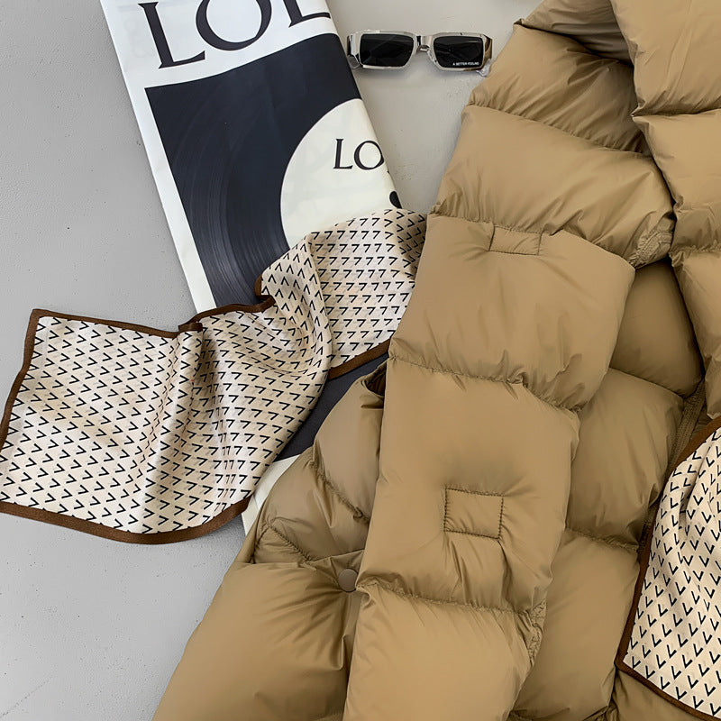 Doudoune Capuche 90% Duvet Canard Blanc Femme — Gilet Décontracté, Hiver 2024