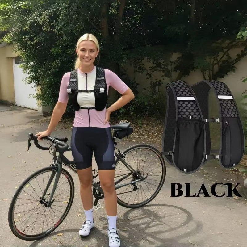 Ventes d'usine course hydratation gilet sac à dos pour randonnée cyclisme Marathon léger eau poitrine Pack avec poche de rangement pour téléphone