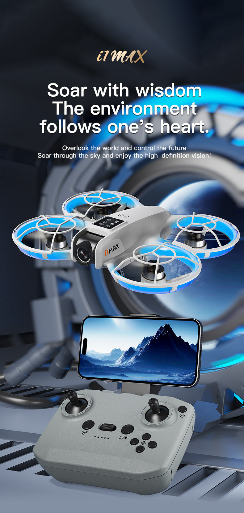Drone professionnel 8K caméra HD — 5G WiFi, écran télécommande, évitement aérien, quadrirotor UAV