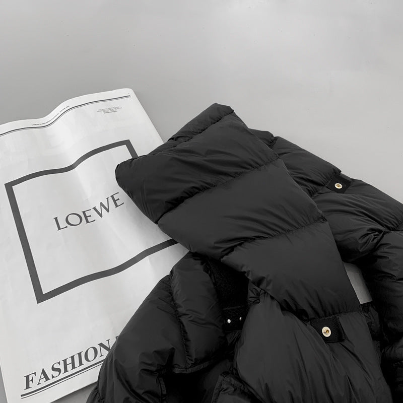 Doudoune Capuche 90% Duvet Canard Blanc Femme — Gilet Décontracté, Hiver 2024