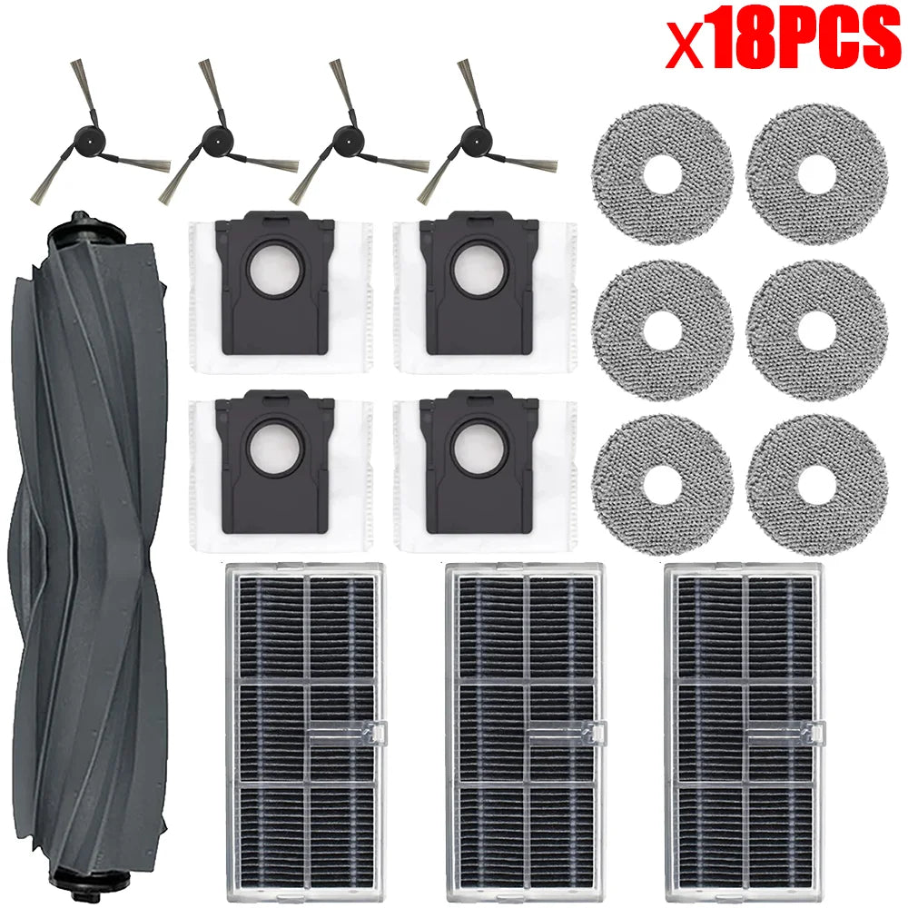 Accessories for Dreame L40 Ultra / X40 Ultra Robot Vacuum Cleaner, Dust Bags, Mop Pads, Main Side Brushes, Cloths, HEPA Filters, Spare Parts