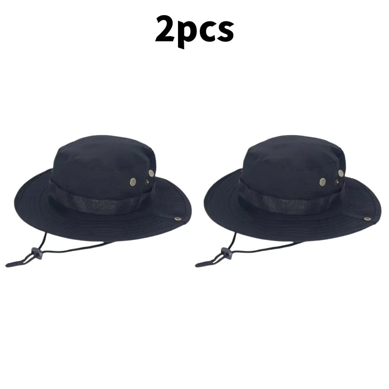 Chapeau de soleil pour hommes et femmes, casquette de Camouflage, pour Sports de plein air, seau, pêche, randonnée, chasse, 60CM