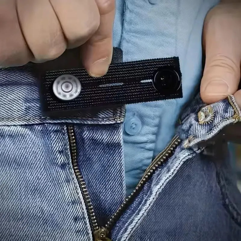 Unisex Pant Extender Waistband 5 Pcs Tight Pants Skirts Denim Jeans Maternity Button Hooks Clothing DIY Sewing Supplies