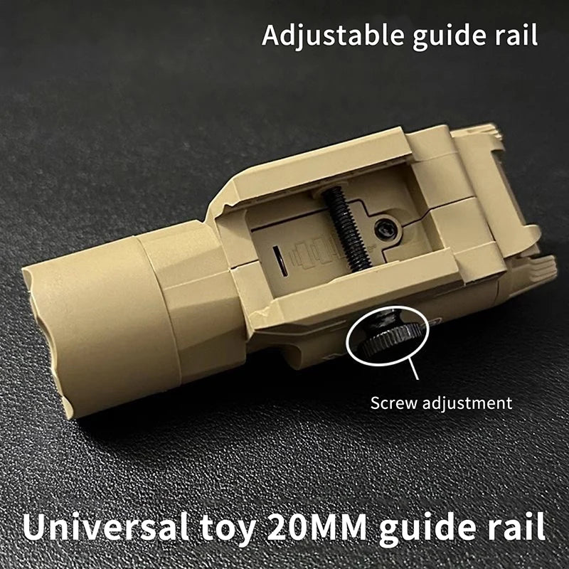 Lampe tactique à montage sur rail de 20 mm, chasse en plein air, jeu CS, lampe torche LED multifonctionnelle