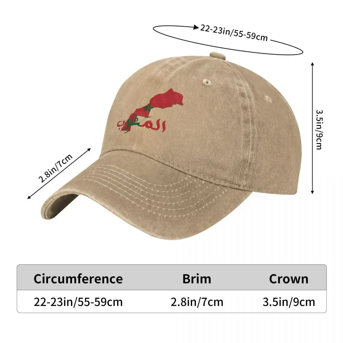 Gorra de béisbol informal con mapa de Marruecos, sombrero de camionero, caza y camping, gorras de hip hop, gorras de béisbol para hombres y mujeres, primavera, venta caliente