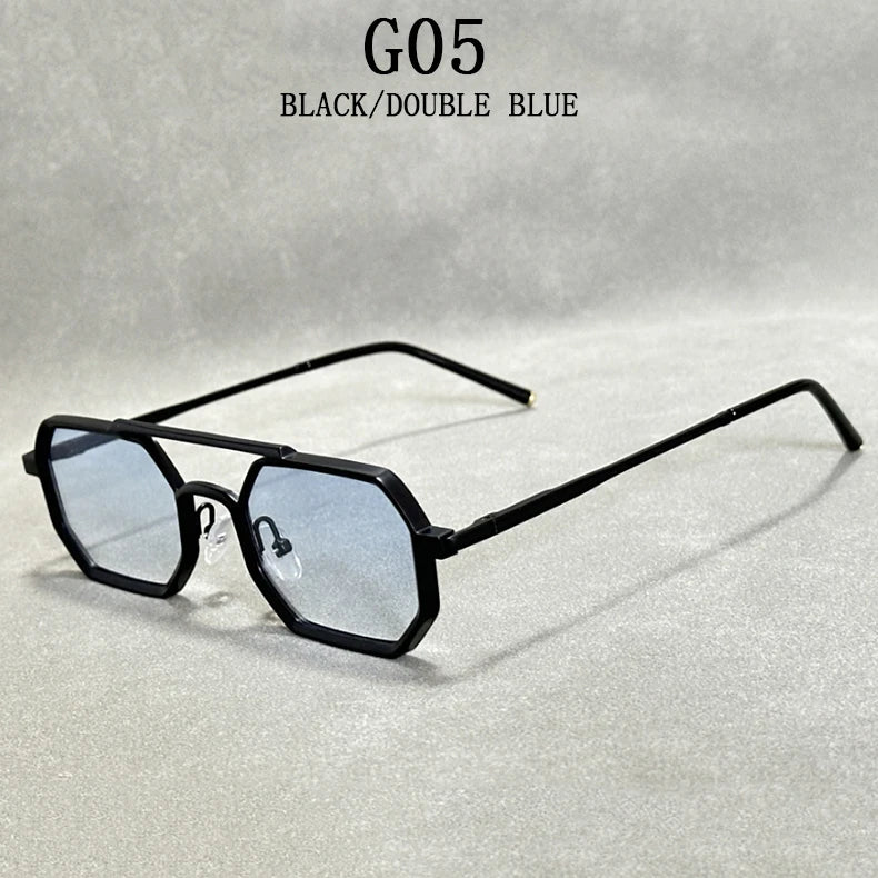 Gafas de sol cuadradas nuevas para hombre, estilo Steampunk Vintage, gafas de sol de lujo a la moda para mujer, gafas de sol para hombre, gafas de sol para mujer