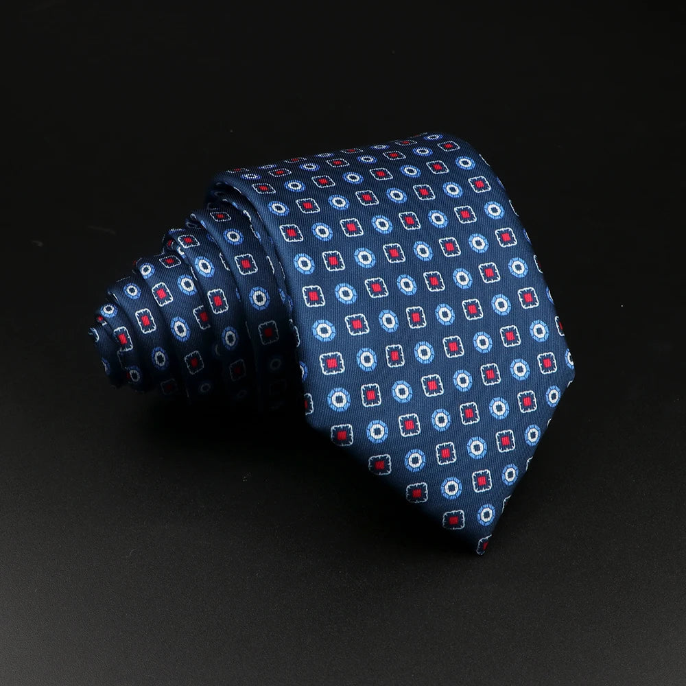 51 Styles Men's Silk Ties Jacquard Striped Plaid Floral Tie Accessories Daily Wear Shirt Suit Necktie Wedding Party Gift
