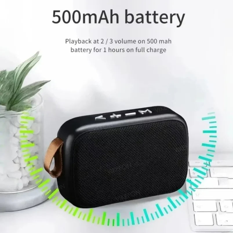 Mini Fabric Speaker, Wireless Portable Soundbar, Bluetooth 5.0, for Outdoor and Indoor Sports, HIFI Speaker, Support J, TF Card, FM Radio L