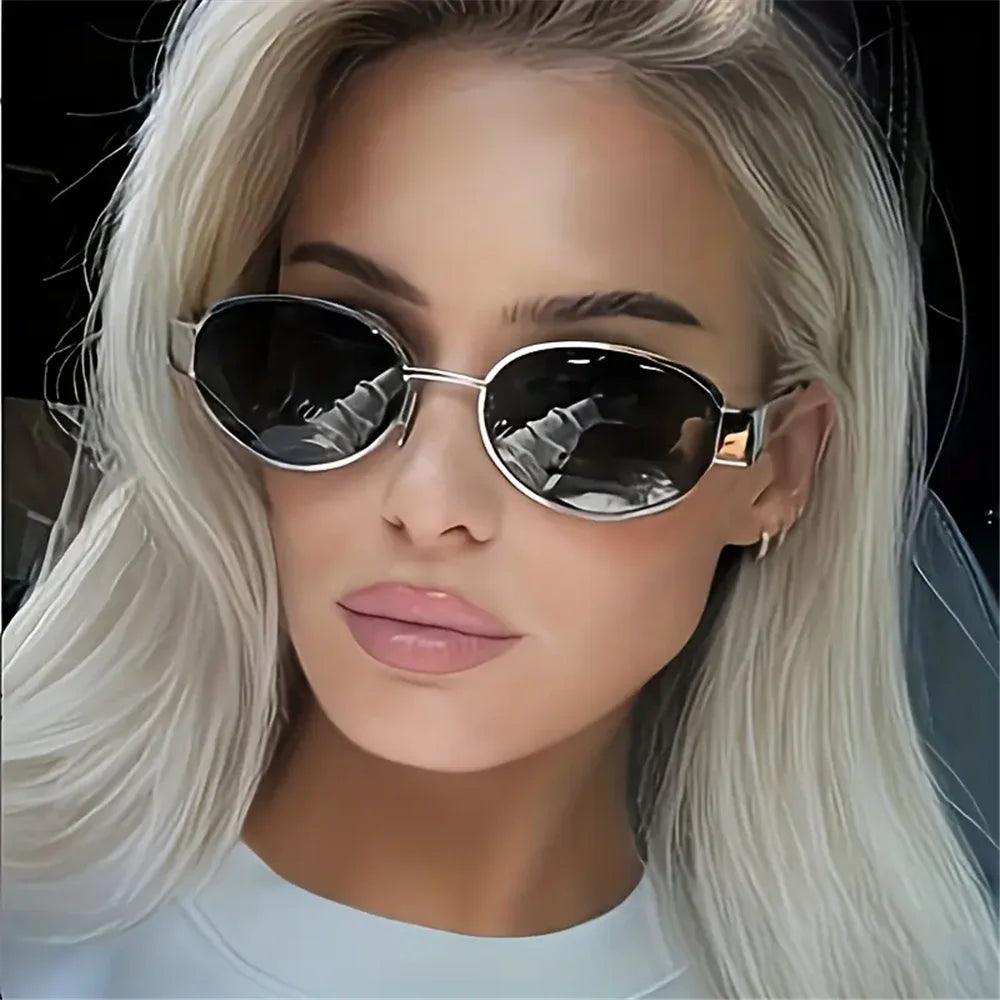 Lunettes de soleil polarisées UV400 — cadre rond, casual, mode, extérieur