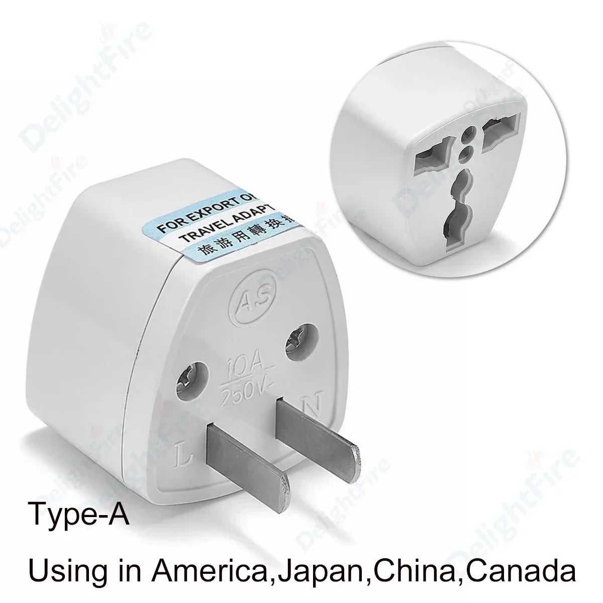 Universal Multi-function KR AU UK US to EU Power Plug Adapter Type E/F France Spain Travel AC Adapter Socket