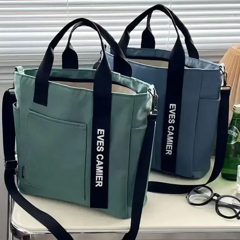 Sac Fourre-Tout en Nylon Étanche — Grande Capacité Messenger Mode École