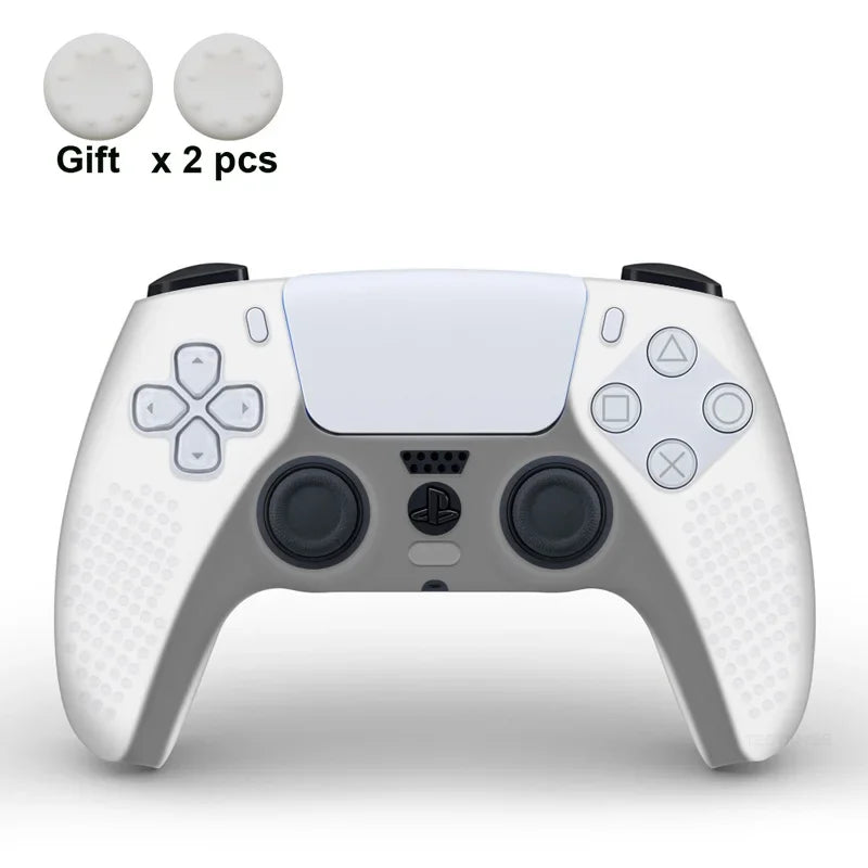 Funda de silicona protectora para mando de PS5, antideslizante, protectora, para gamepad de PlayStation 5, accesorios con agarres