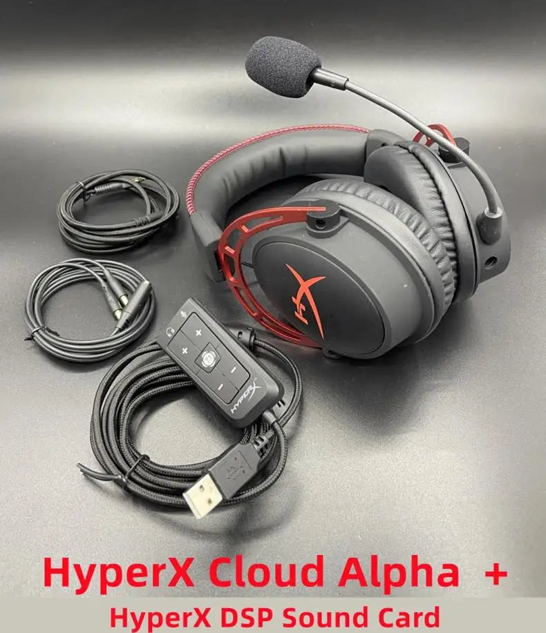 Auriculares gaming HyperX Cloud Alpha e-sports de edición limitada original de segunda mano con micrófono para PC PS4 Xbox Mobile