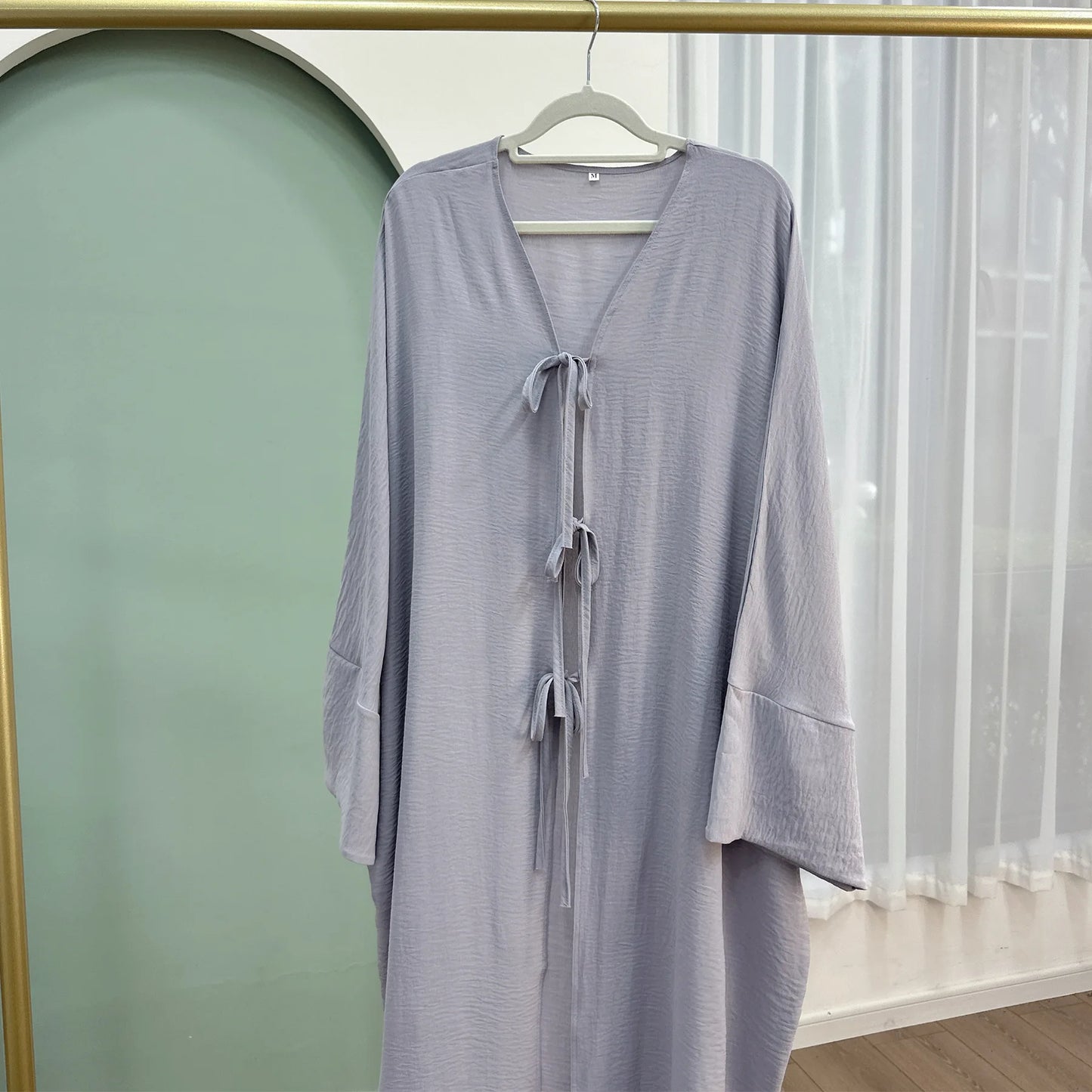 Robe Abaya Ouverte de Luxe pour Femme Musulmane, Cardigan Noir Modeste pour le Ramadan, Arabie Saoudite, Eid Dubaï, Robe de Soirée Islamique, Turquie, Vacances