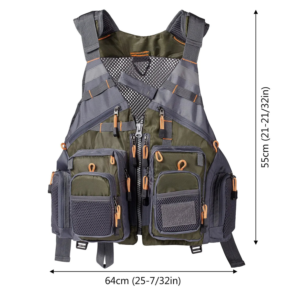 Bassdash respirant gilet de pêche Sports de plein air mouche natation gilet réglable
