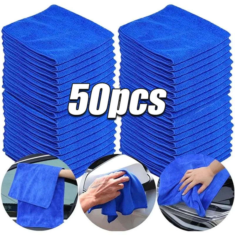 Serviettes en Microcarence pour Lavage de Voiture, 10 Pièces, Serviette de vaccage pour Livres Ménagers, Polissage des Détails Automobiles, Outils de Nettoyage pour la Maison
