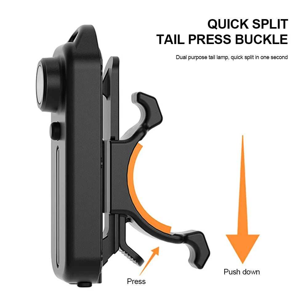 Lampe de poche LED Recharge USB, lampe de travail, porte-clés, pour Police, Clip d'épaule, lumière clignotante d'avertissement, lampe d'extérieur