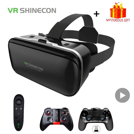 Casque VR 3D réalité virtuelle pour iPhone et Android — lentilles, jeu (v9)