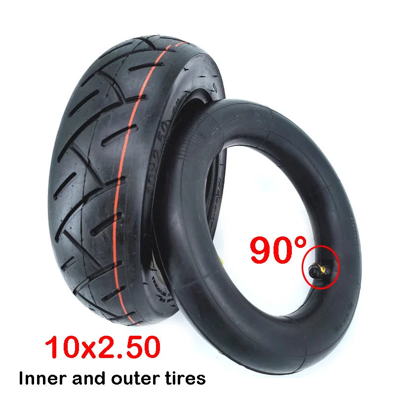 Cámara de aire para patinete eléctrico, rueda inflable, 10 pulgadas, 10x2.5, 10x2.50