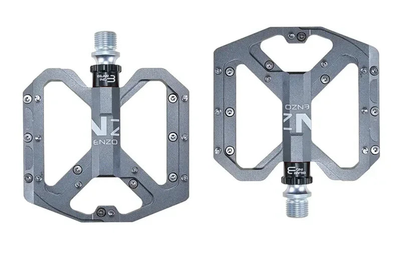 ENZO Ultralight Flat Pedals MTB CNC Aluminum Alloy Sealed 3 Bearings Anti-slip Bike Pedals Bicycle Parts