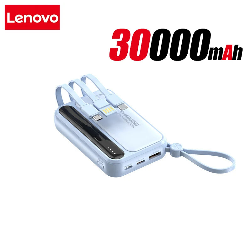 Power Bank 120W grande capacité — 4 câbles intégrés, affichage numérique intelligent, portable
