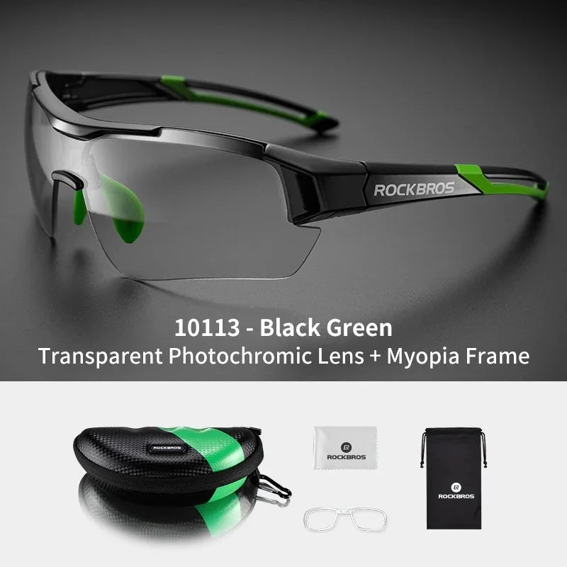 Lunettes de cyclisme photochromiques — vélo, sport extérieur, décoloration, VTT, route