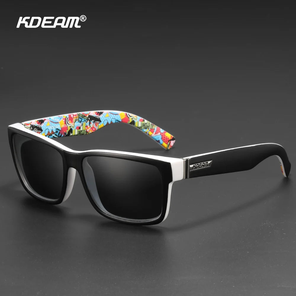 Lunettes de soleil sport polarisées — couleurs choquantes, conduite extérieur, photochromiques, avec boîte