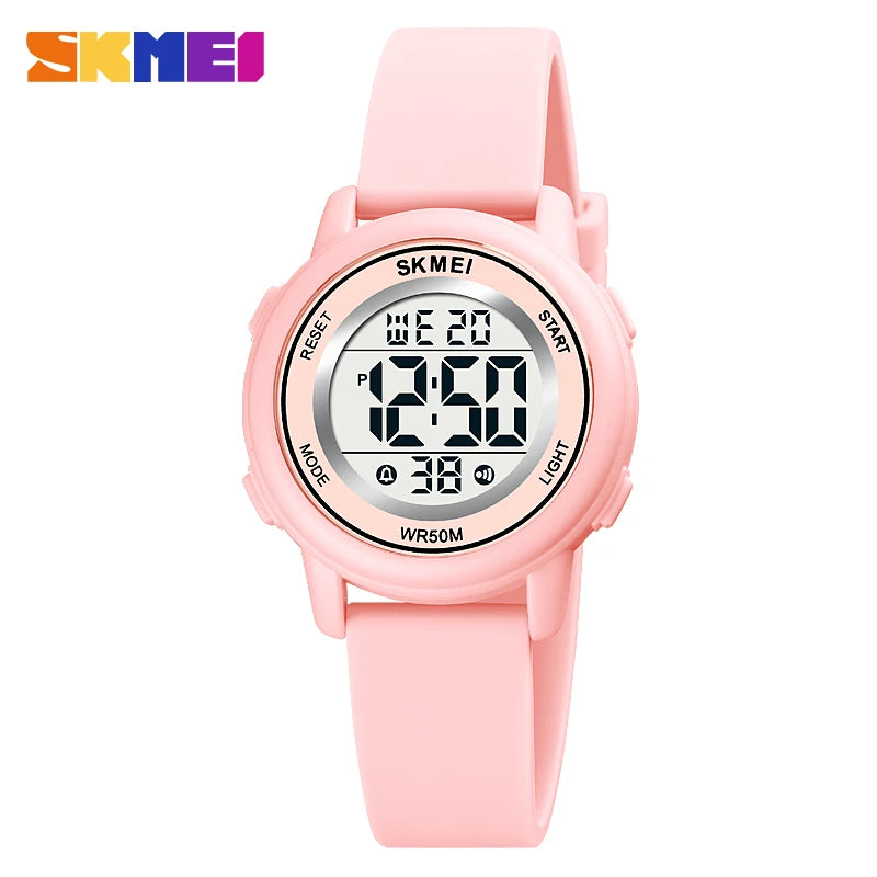 SKMEI 1721 Waterproof Children's Electronic Watch Boy Girl Colorful Sports Kids Digital Shockproof Children's Watch