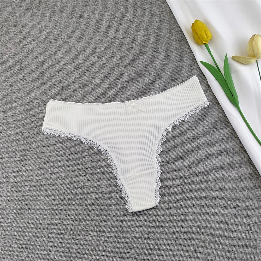 Culottes Dentelle Garniture Femme — Lot de 3 Pièces Lingerie
