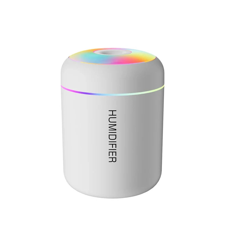Humidificateur d'air USB LED, pulvérisateur de brume fraîche de bureau, diffuseur d'arôme, purificateur d'huile essentielle pour la maison et la chambre à coucher